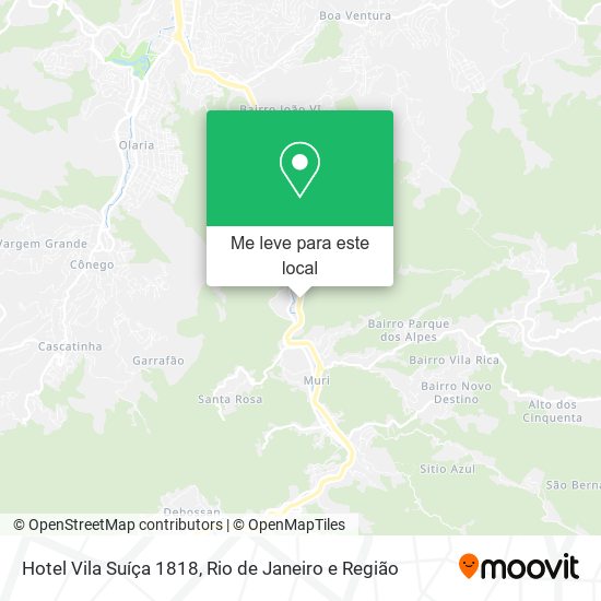Hotel Vila Suíça 1818 mapa