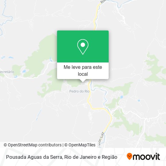 Pousada Aguas da Serra mapa