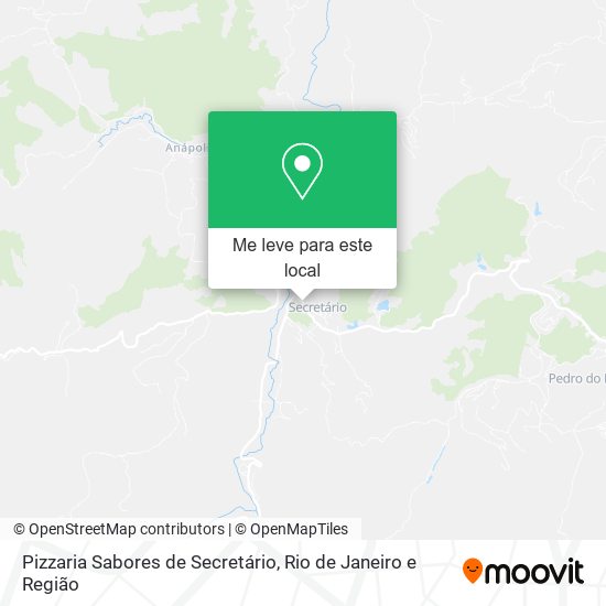Pizzaria Sabores de Secretário mapa