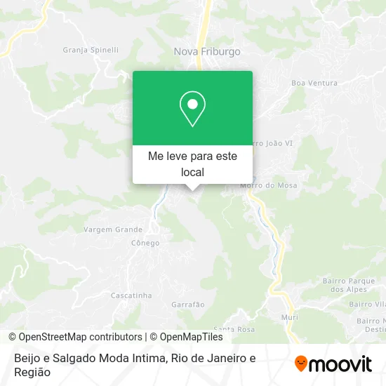 Beijo e Salgado Moda Intima mapa