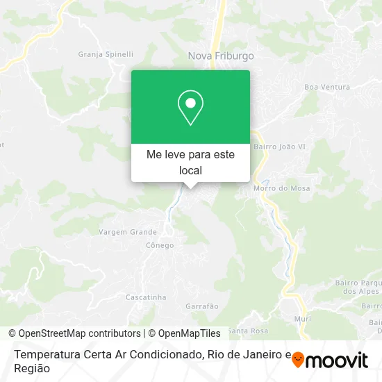 Temperatura Certa Ar Condicionado mapa