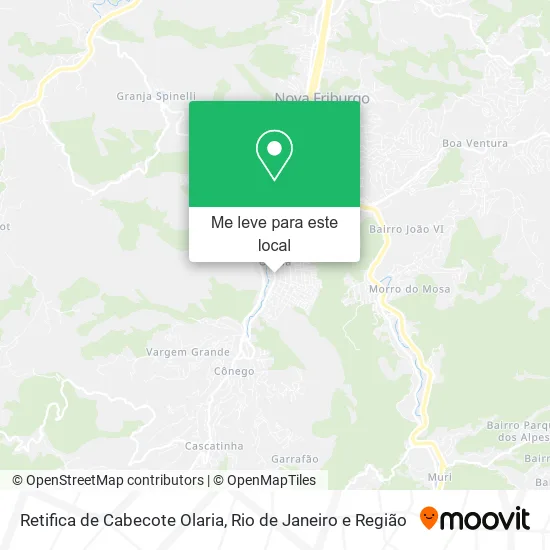 Retifica de Cabecote Olaria mapa