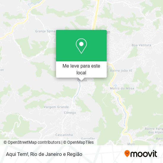 Aqui Tem! mapa