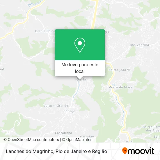 Lanches do Magrinho mapa