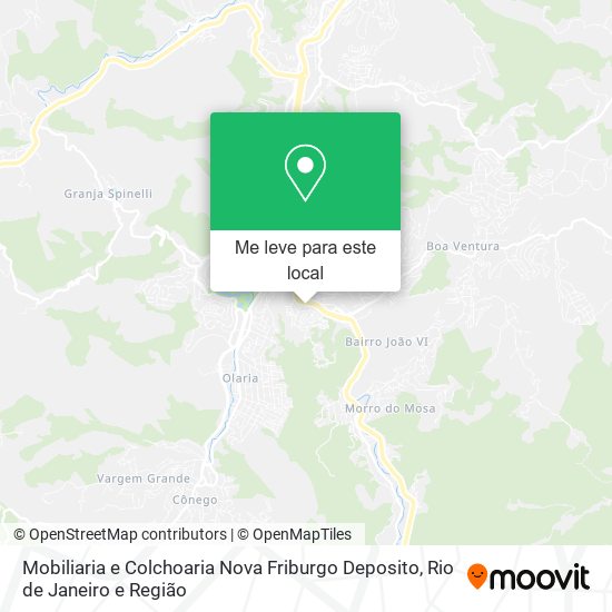 Mobiliaria e Colchoaria Nova Friburgo Deposito mapa