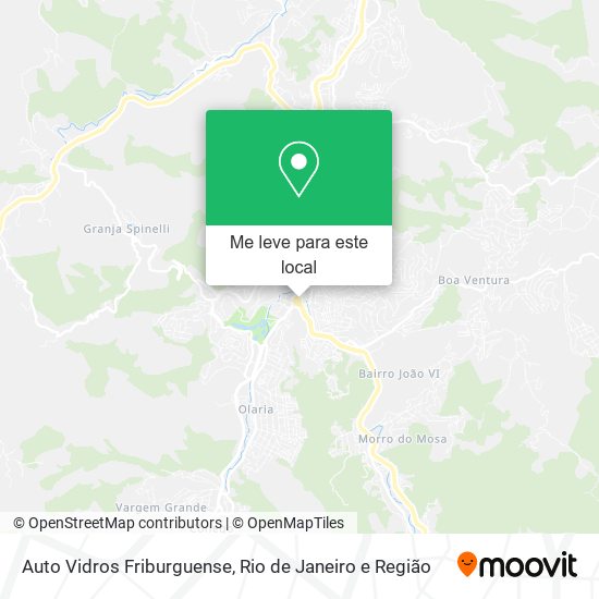 Auto Vidros Friburguense mapa