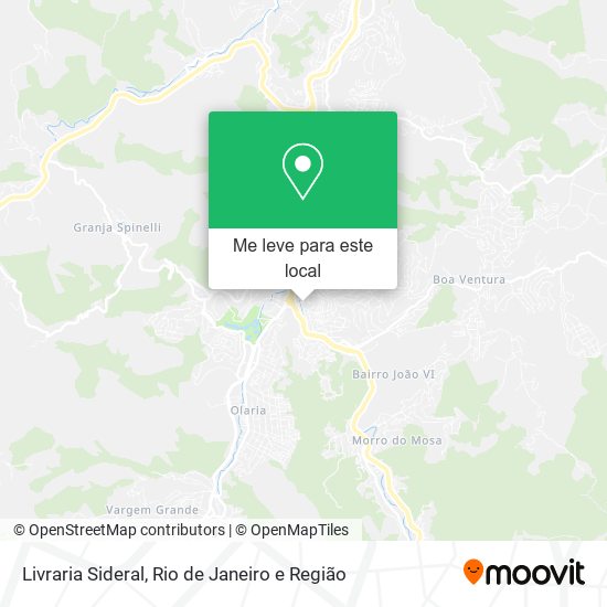 Livraria Sideral mapa