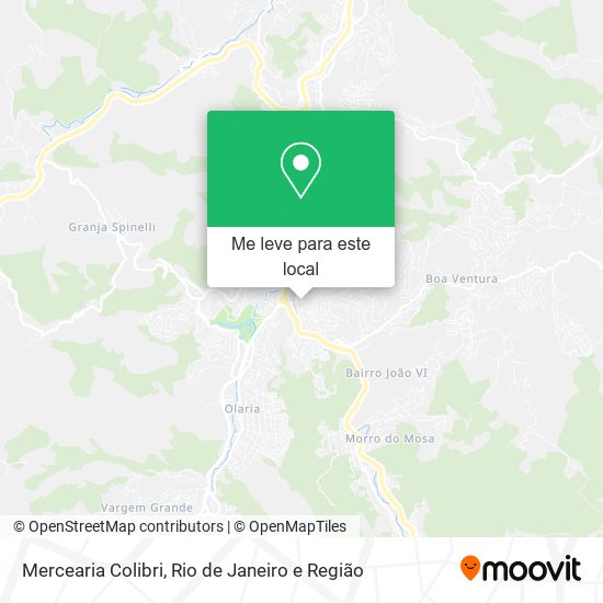 Mercearia Colibri mapa