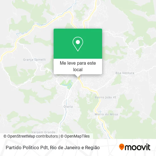 Partido Politico Pdt mapa