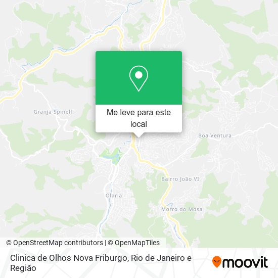 Clinica de Olhos Nova Friburgo mapa