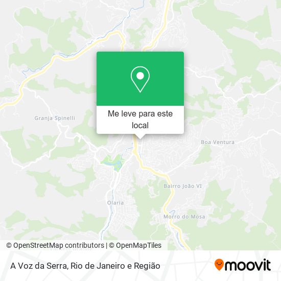 A Voz da Serra mapa