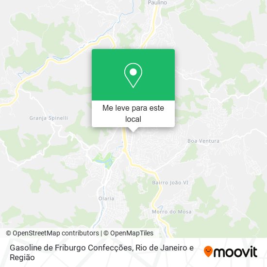 Gasoline de Friburgo Confecções mapa