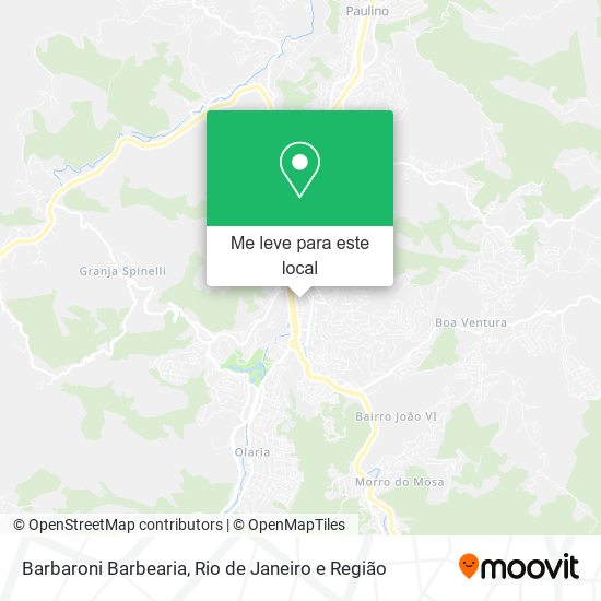 Barbaroni Barbearia mapa