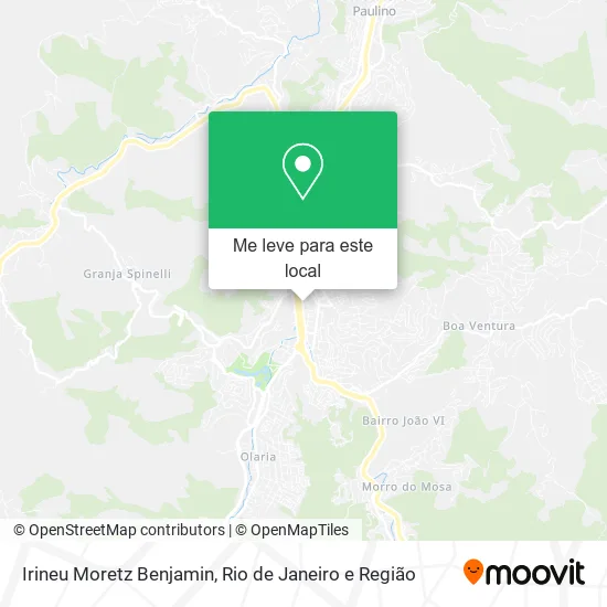 Irineu Moretz Benjamin mapa