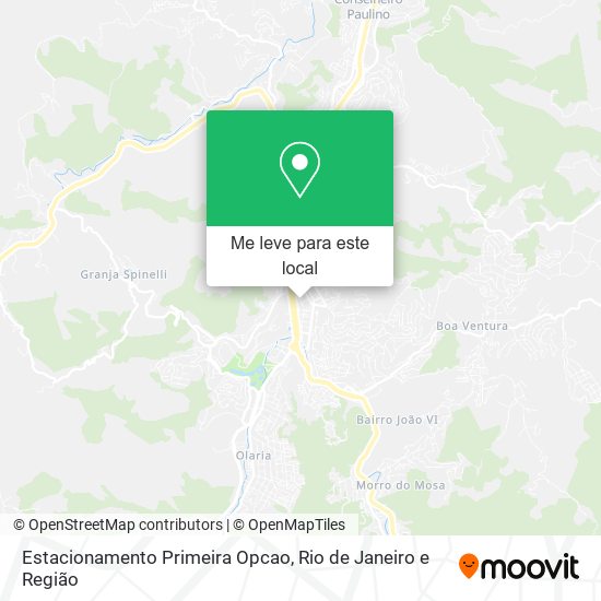 Estacionamento Primeira Opcao mapa