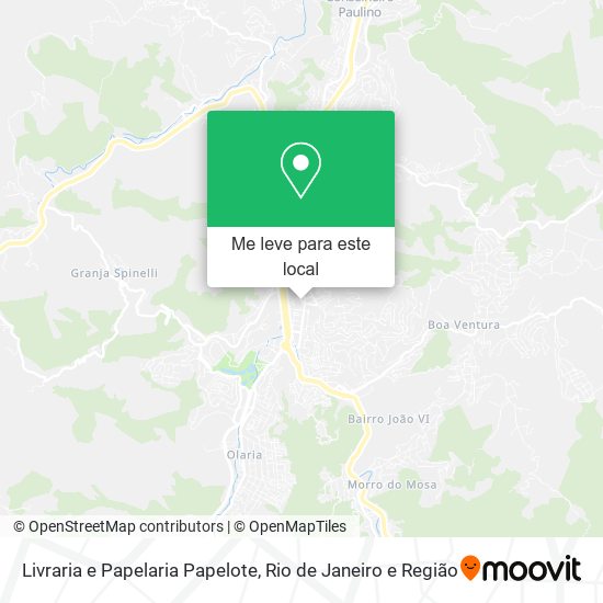 Livraria e Papelaria Papelote mapa