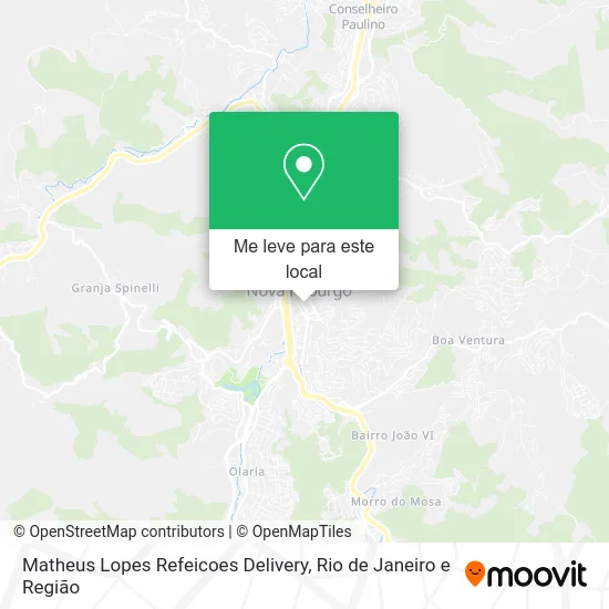 Matheus Lopes Refeicoes Delivery mapa