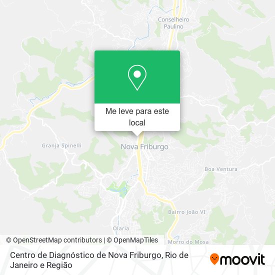 Centro de Diagnóstico de Nova Friburgo mapa