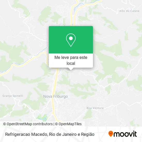 Refrigeracao Macedo mapa