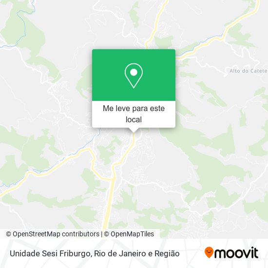 Unidade Sesi Friburgo mapa