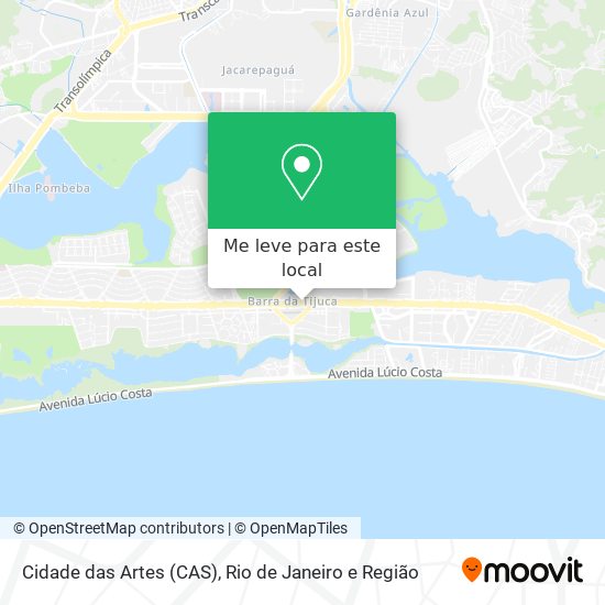 Cidade das Artes (CAS) mapa