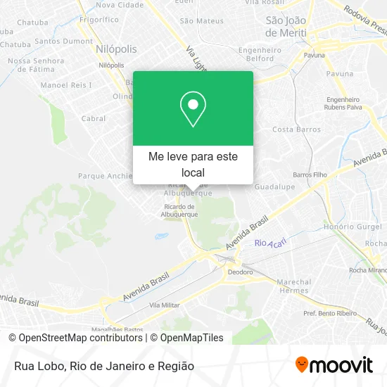 Rua Lobo mapa