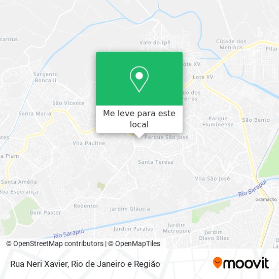 Rua Neri Xavier mapa