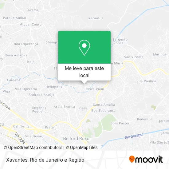 Xavantes mapa