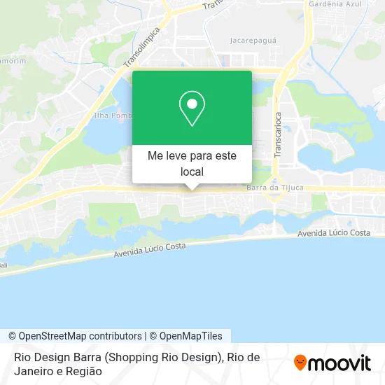 Rio Design Barra (Shopping Rio Design) mapa
