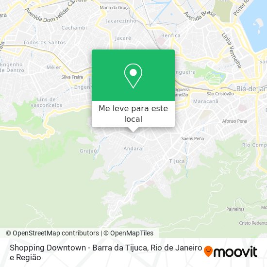 Shopping Downtown - Barra da Tijuca mapa