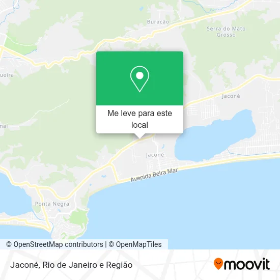 Jaconé mapa
