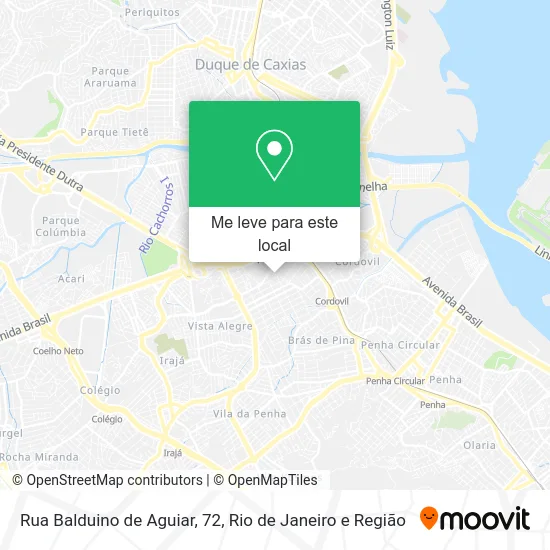 Rua Balduino de Aguiar, 72 mapa