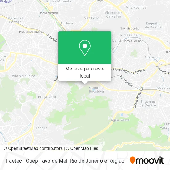 Faetec - Caep Favo de Mel mapa