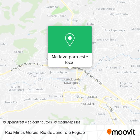 Rua Minas Gerais mapa