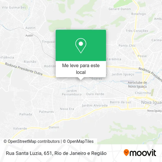 Rua Santa Luzia, 651 mapa