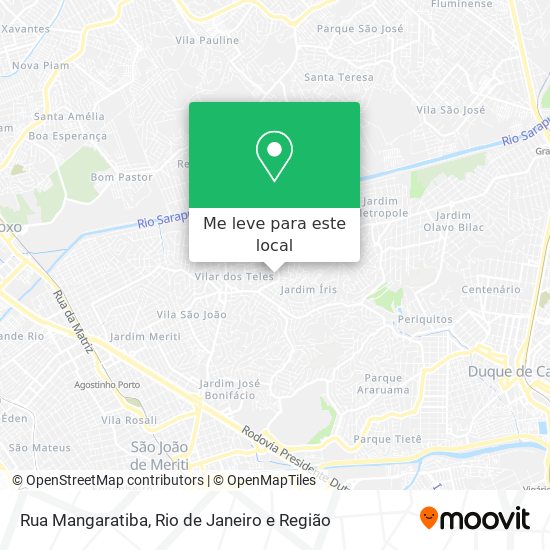 Rua Mangaratiba mapa