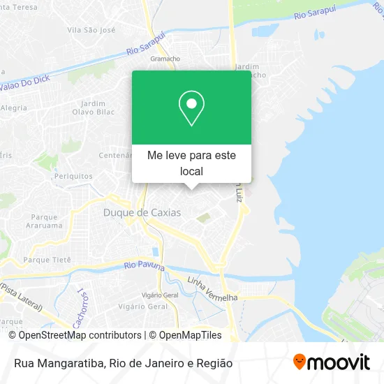 Rua Mangaratiba mapa