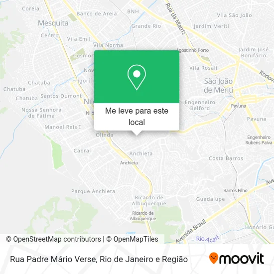 Rua Padre Mário Verse mapa