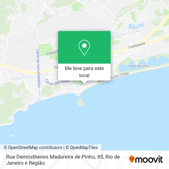 Rua Demósthenes Madureira de Pinho, 85 mapa