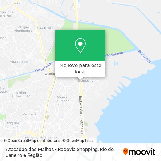 Atacadão das Malhas - Rodovia Shopping mapa