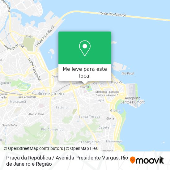 Praça da República / Avenida Presidente Vargas mapa