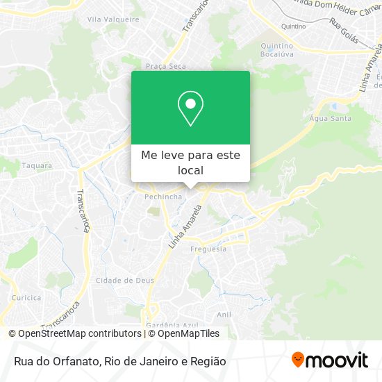 Rua do Orfanato mapa