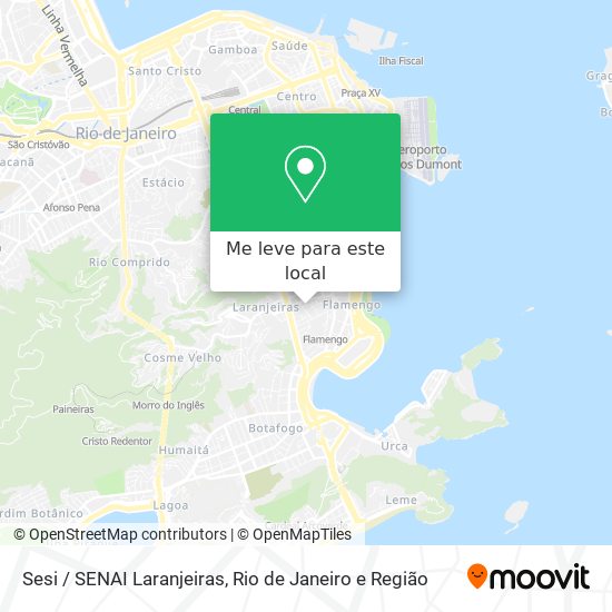 Sesi / SENAI Laranjeiras mapa