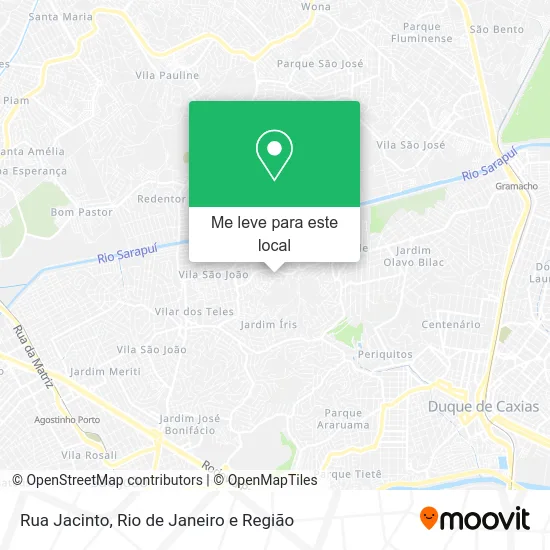 Rua Jacinto mapa