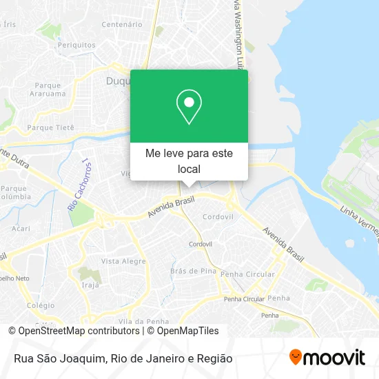 Rua São Joaquim mapa