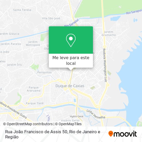 Rua João Francisco de Assis 50 mapa