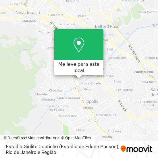 Estádio Giulite Coutinho (Estádio de Édson Passos) mapa