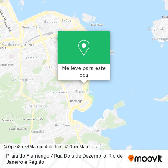 Praia do Flamengo / Rua Dois de Dezembro mapa