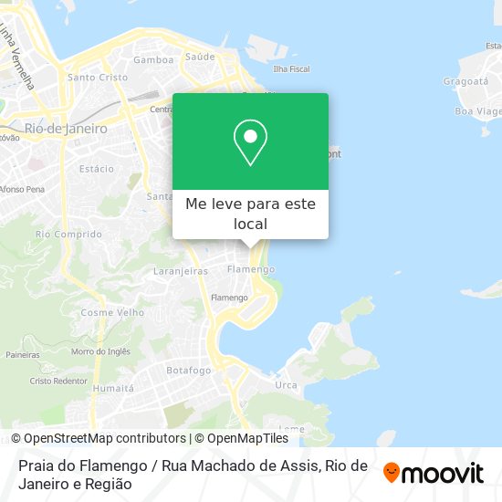 Praia do Flamengo / Rua Machado de Assis mapa