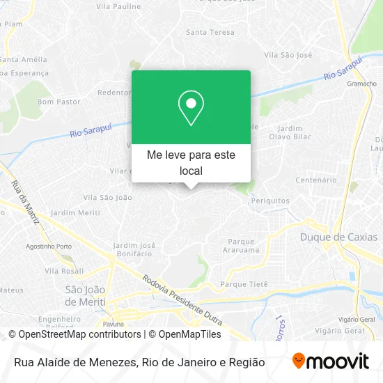 Rua Alaíde de Menezes mapa
